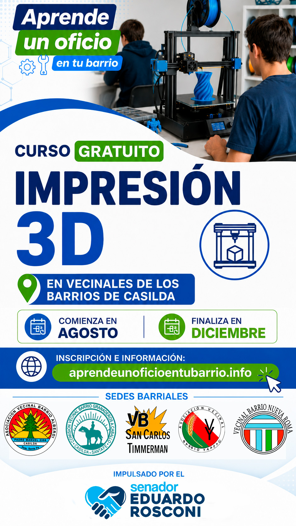 Flyer Curso de Impresión 3d