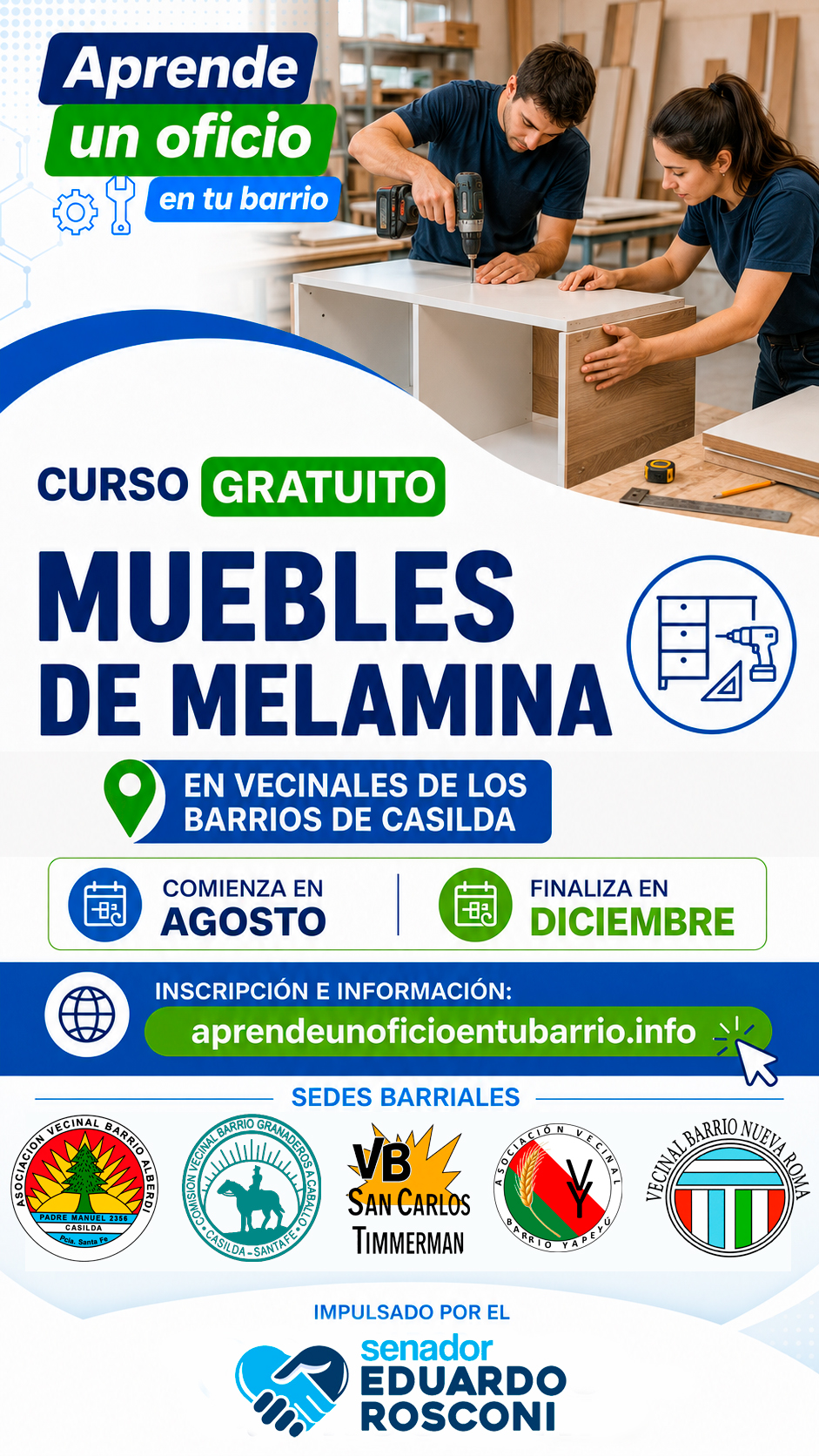 Curso de Muebles de Melamina