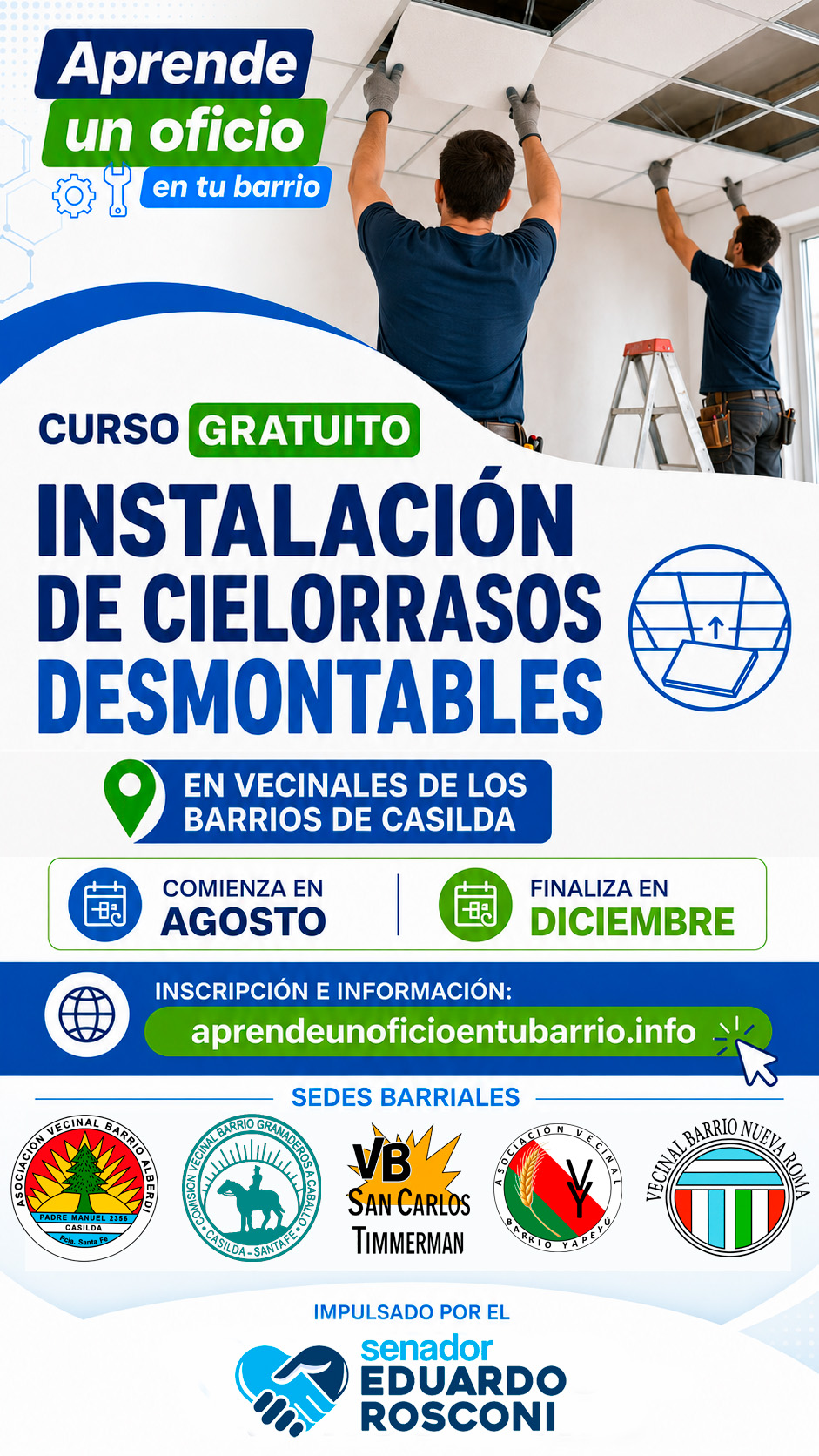 Curso de Cielosrrasos Desmontables