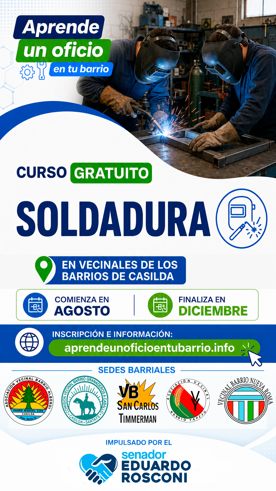 Flyer Curso de Soldaduras